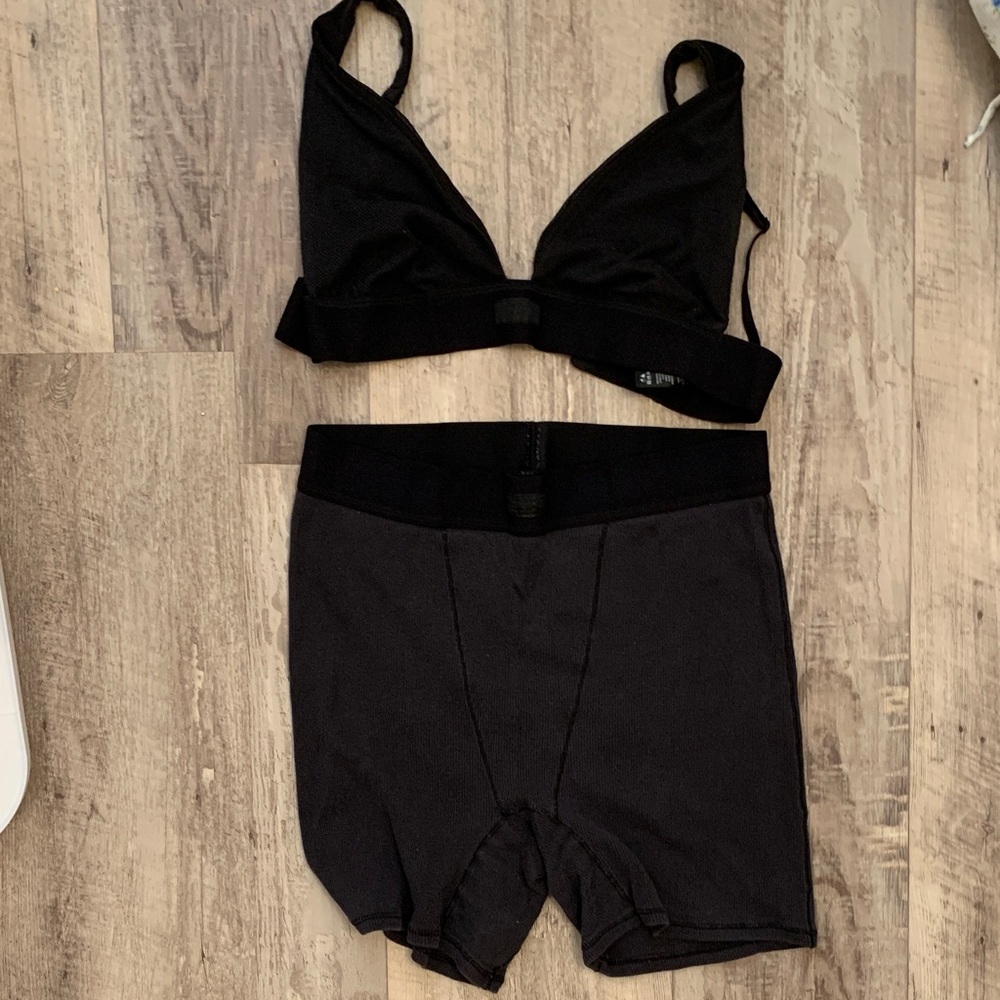 Skims boxer and bra set